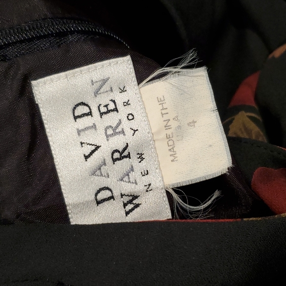 DAVID WARREN | Floral Midi Dress S/M - Picture 4 of 5